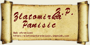 Zlatomirka Panišić vizit kartica